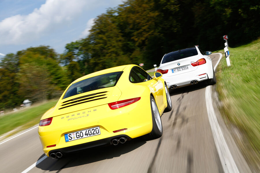 BMW M4, Porsche 911 Carrera S Comparative test Can the M4