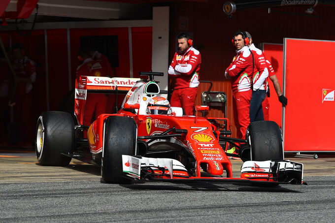 Kimi Räikkönen - Ferrari - Formel 1-Test - Barcelona - 24. Februar 2016