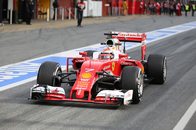 Kimi Räikönen - Ferrari - Formel 1-Test - Barcelona - 3. März 2016