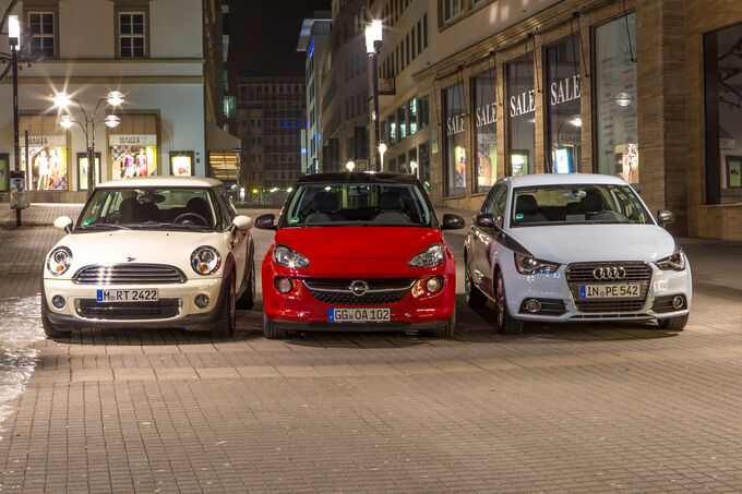  - Opel-Adam-1-4-ECOFLEX-Audi-A1-1-2-TSI-Mini-One-Frontansicht-fotoshowImage-ff0cb494-663678