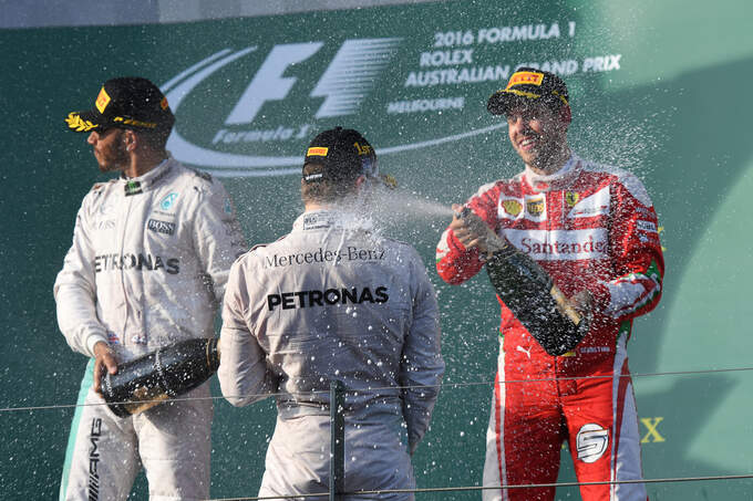 Podium - GP Australien 2016