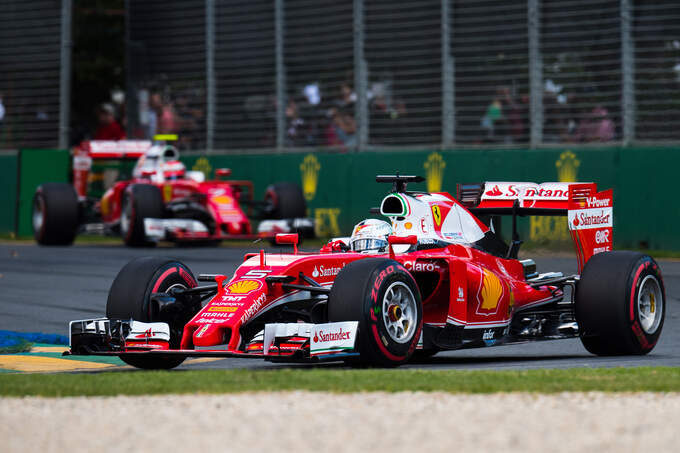 Vettel Räikkönen - GP Australien 2016